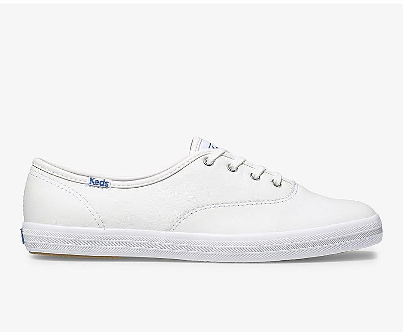 Keds Women's Shoes Official Site Champion Leather White Champion Shoes - QX7043892